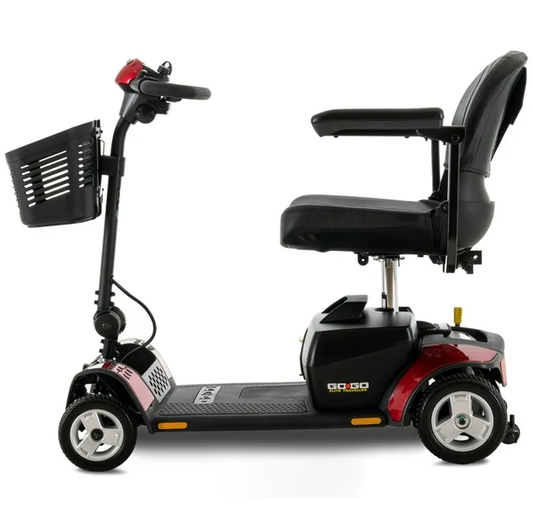 Pride Go-Go Elite Traveller 4-Wheel Scooter with 18 AH Battery with Extended Warr