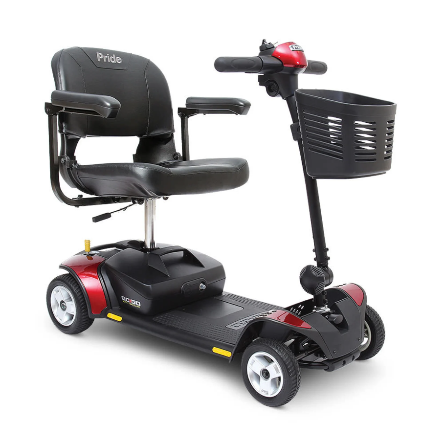 Pride Go-Go Elite Traveller 4-Wheel Scooter with 18 AH Battery with Extended Warr
