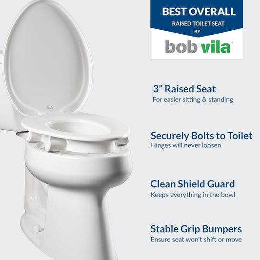 Bemis Assurance™ 3” Raised Premium Toilet Seat