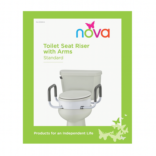 Nova Toilet Seat Riser with Arms – Standard