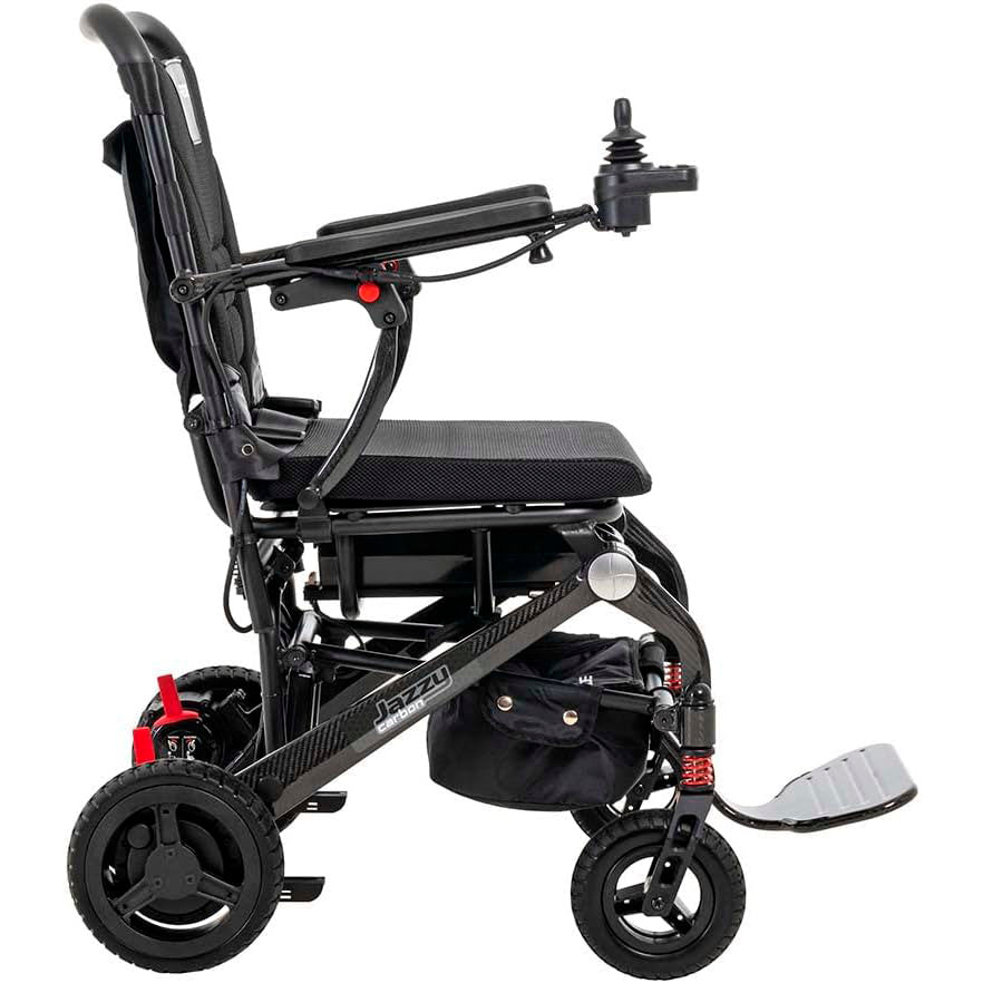 Pride Mobility 2023 Jazzy Carbon Travel Lightweight Foldable Electric Wheelchair